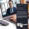 Умные очки с ИИ, перезаряжаемые, совместимые с Bluetooth, очки для перевода на 144 языка, многофункциональные умные очки