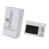 1/12 Dollhouse Miniature Furniture Fridge Refrigerator Microwave Oven