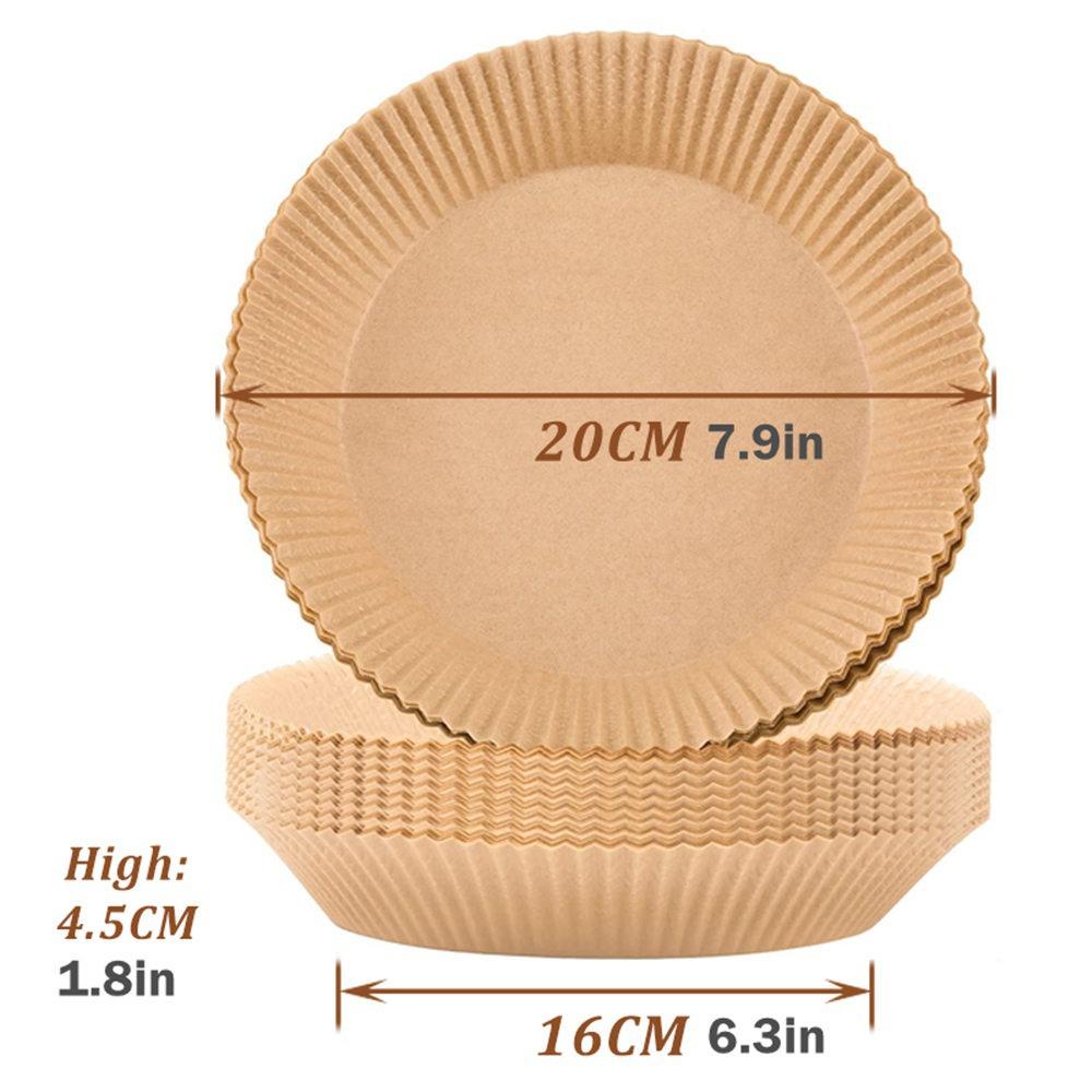 50/100 шт пергаментная бумага для фритюрницы, антипригарная одноразовая бумага для фритюрницы/неперфорированный пергамент для фритюрницы
