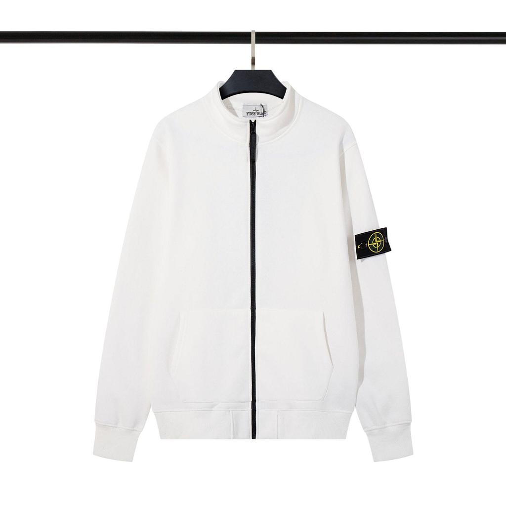 Толстовка на молнии с воротником-стойкой Cross Classic Stone из плотного флиса