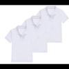 Children's Short-sleeved White Polo Shirt ( Lot 3 ) - - White