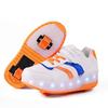 New Charging Runaway Shoes Double Wheels Boys and Girls Wheel Shoes Luminous Led Light Shoes Classmates Students
