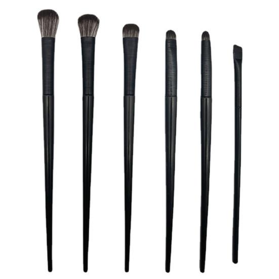 Yousheng 6Pcs/Set Makeup Brush Release Powder Evenly Soft Nylon Bristle Non-slip Handle Comfortable Grip Multipurpose Eye Liner Eye Shadow Brush Set