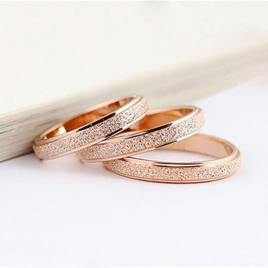 Матовое кольцо для пары из нержавеющей стали с устойчивым к царапинам покрытием в нескольких цветах