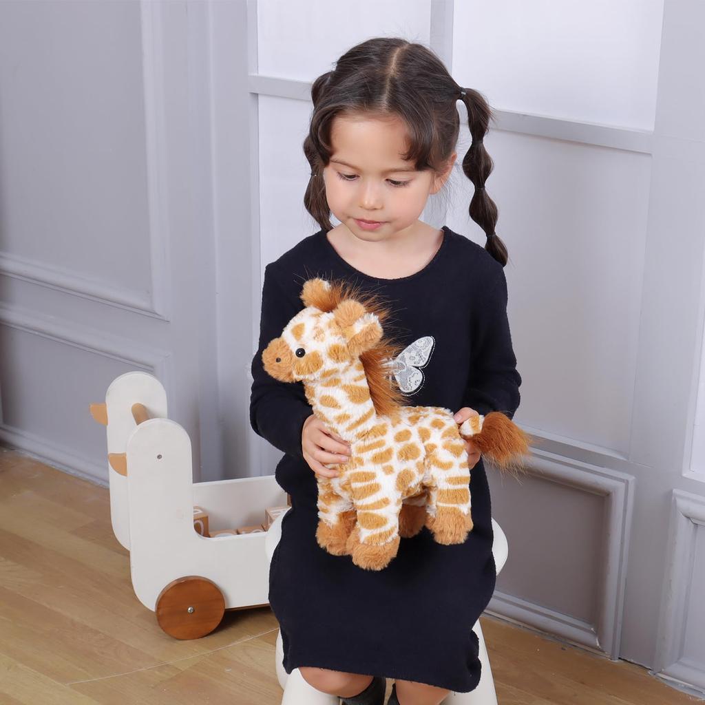 Apricot Lamb Grassland Giraffe Plush Toy for Soft and Fluffy Grassland Giraffe for Girls and 30cm Kids, Cute, Boys,