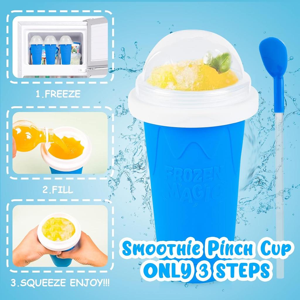 Slushie Maker Cup - TIK TOK Quick Frozen Magic Cup, Portable Double Layers Cool Slushee Maker For MilkShake,Juice,Ice Cream Make & More, Super Fun