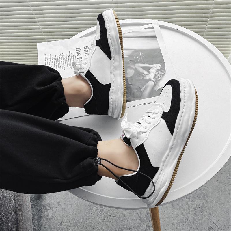 Newest Niche Thick-Soled All-Match Casual Shoes Men'S Summer Breathable Skateboard Shoes Shock-Absorbing Wear-Resistant Men'S Shoes