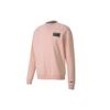 Culture Maker Knitted Collar Solid Fitted Pullover Sweatshirt Men Sweatshirt Pink 597910-54