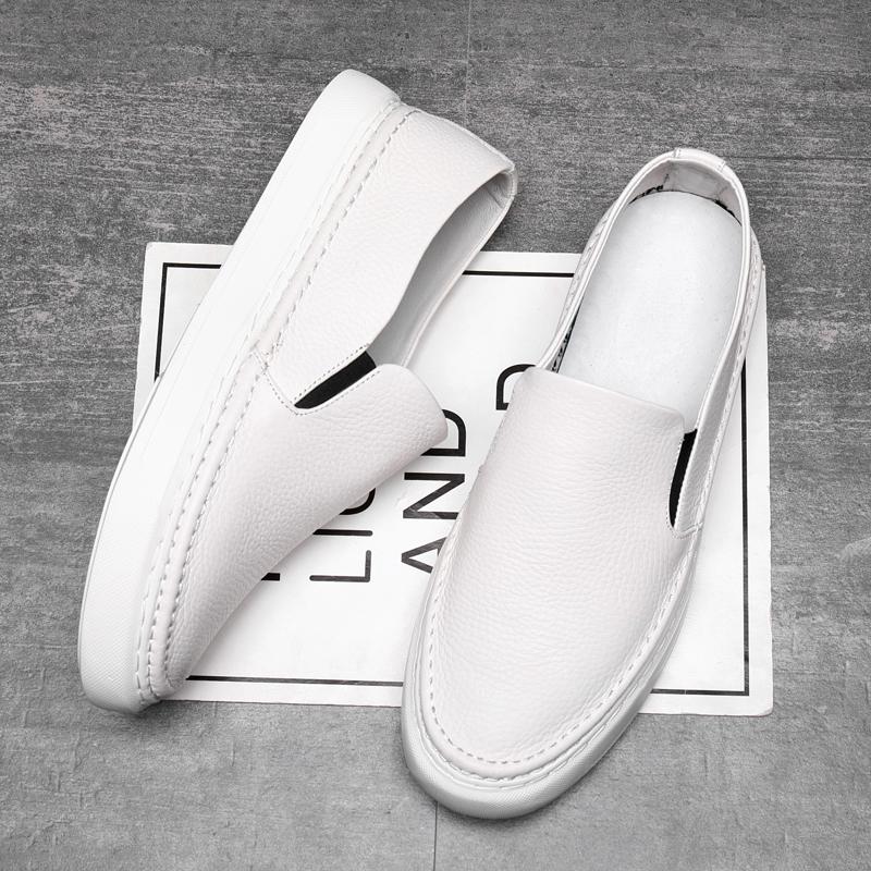 2024 Мужская повседневная обувь из натуральной кожи, офисные туфли для мужчин, мокасины для вождения, удобные модные туфли для вечеринок для мужчин