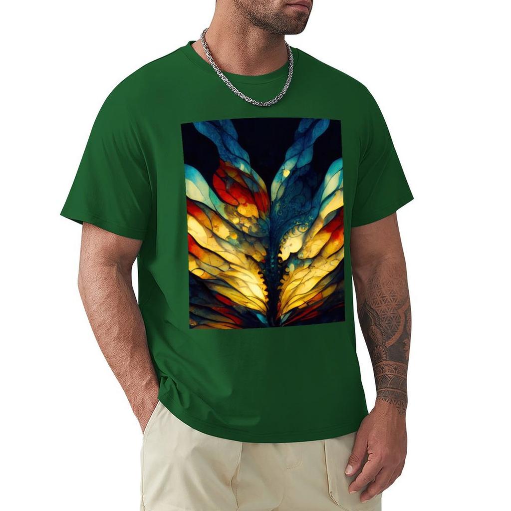 Футболка Stained Glass 1, большие размеры, индивидуальная футболка, мужская футболка