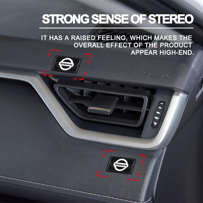 2/5/10 шт. Наклейки с 3D-эмблемой логотипа автомобиля на руль из углеродного волокна для Nissan Nismo GTR Altima Qashqai Almera Navara