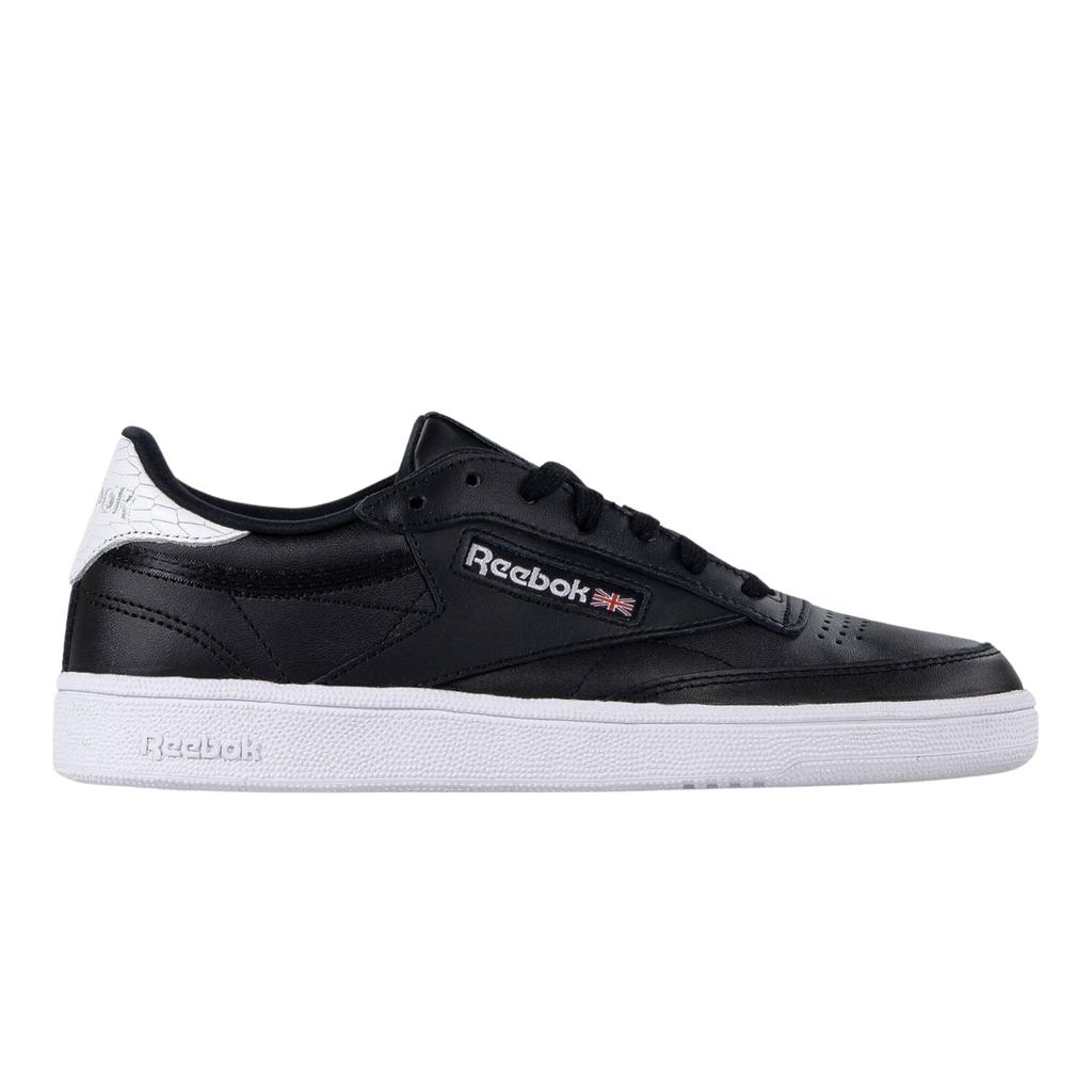 Женские спортивные кроссовки REEBOK CLUB C 85 EMBOSS BS9529 - черные р. 38,5