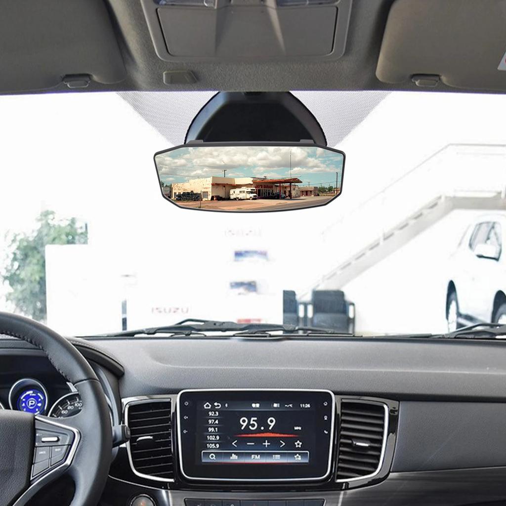 Easy Installation Anti Glare Wide Angle Convex Rearview Mirror High Definition Glass High Safety Improved Visibility Anti Glare