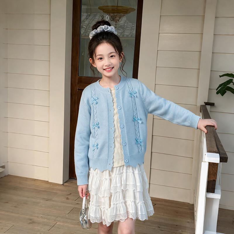 Girls' Princess Style Knitted Cardigan