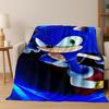 Классическое мультяшное фланелевое одеяло S-Sonic с изображением ежика, мягкое теплое плед-покрывало для кровати, спальни, комнаты, гостиной, путешествий, пикника, ребенка