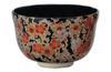 Miyachi Eikou Matcha Diameter 12cm X Height Black Plum Gift Boxed Bowl, Black, Size 7cm, Ninsei, Grove,