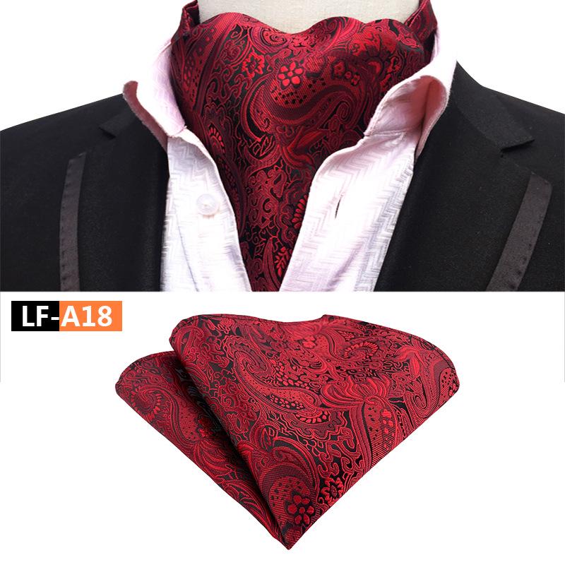 Men's Polyester Retro Tie, Scarf, and Pocket Square Set