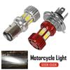 H4 BA20D Motorcycle LED Headlight Bulb Motorcycle Light Super Bright Lamp Scooter Motorbike DRL Lights Aluminium Alloy