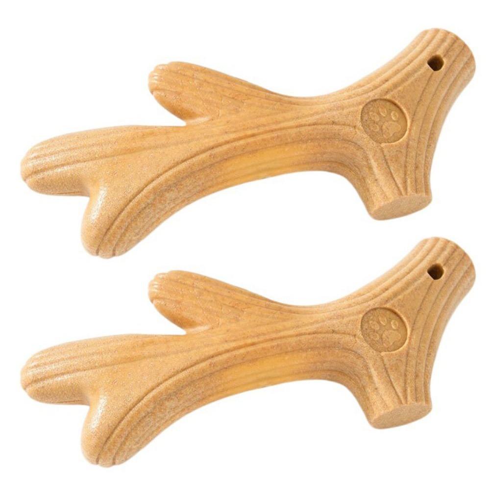 2 шт. Палочки для жевания для собак цвета дерева, устойчивые к укусам, интерактивные игрушки для собак, игрушки для жевания для собак для чистки зубов