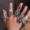 Skull Gothic Claw Ring Male Female Fashion Jewelry Dragon Ring Knuckle Ring Korean Style Ring