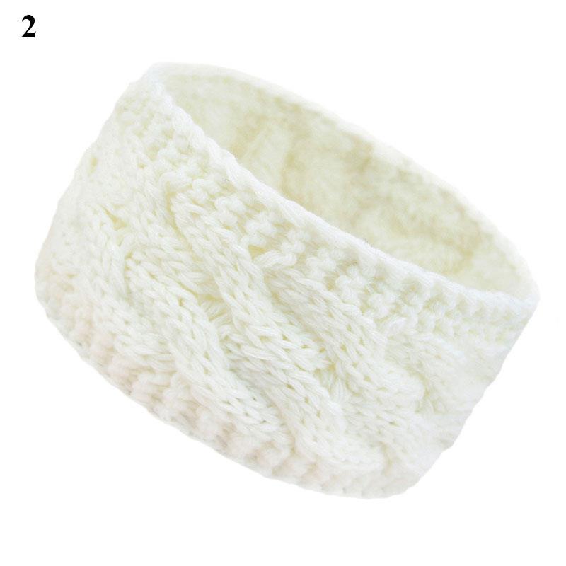 Теплые зимние вязаные повязки на голову, теплые шерстяные вязаные согревающие уши, плюшевые толстые шерстяные вязаные спортивные повязки на голову, защита от холода, головной убор