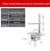 Portable Outdoor Cassette Stove: Camping Heater, Firewood Stove, Barbecue Grill, Chimney Oven, Stainless Steel.