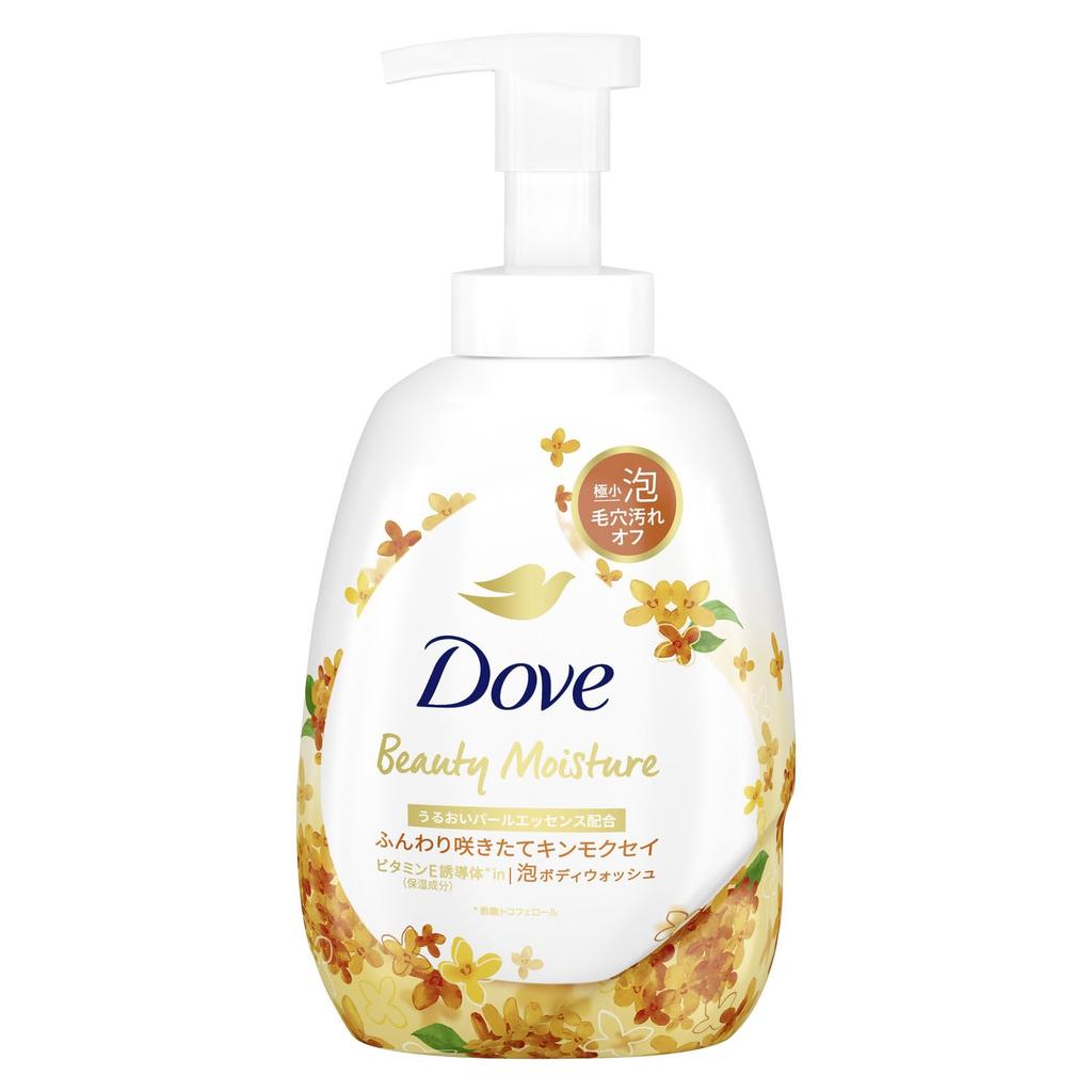 Dove Beauty Moisture Гель-пена для душа с османтусом, 540 г, Аромат османтуса, Увлажняющий