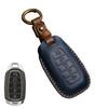 Genuine Leather Key Fob Cover for Hyundai Fista Elantra Mistra Santa Fe - Premium Car Key Protector Case