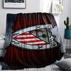 FootBall Club LOGO Print Flannel Blanket,High quality Comfortable for All Seasons,Home Decor,Warmth and Comfort,Perfect for Christmas Gifts