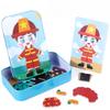 Baby Toys Dress Up Expression Magnetic 3D Puzzle Travel Toys Tin Box Jigsaw Game Early Education Imagination Toy Gifts for Girls