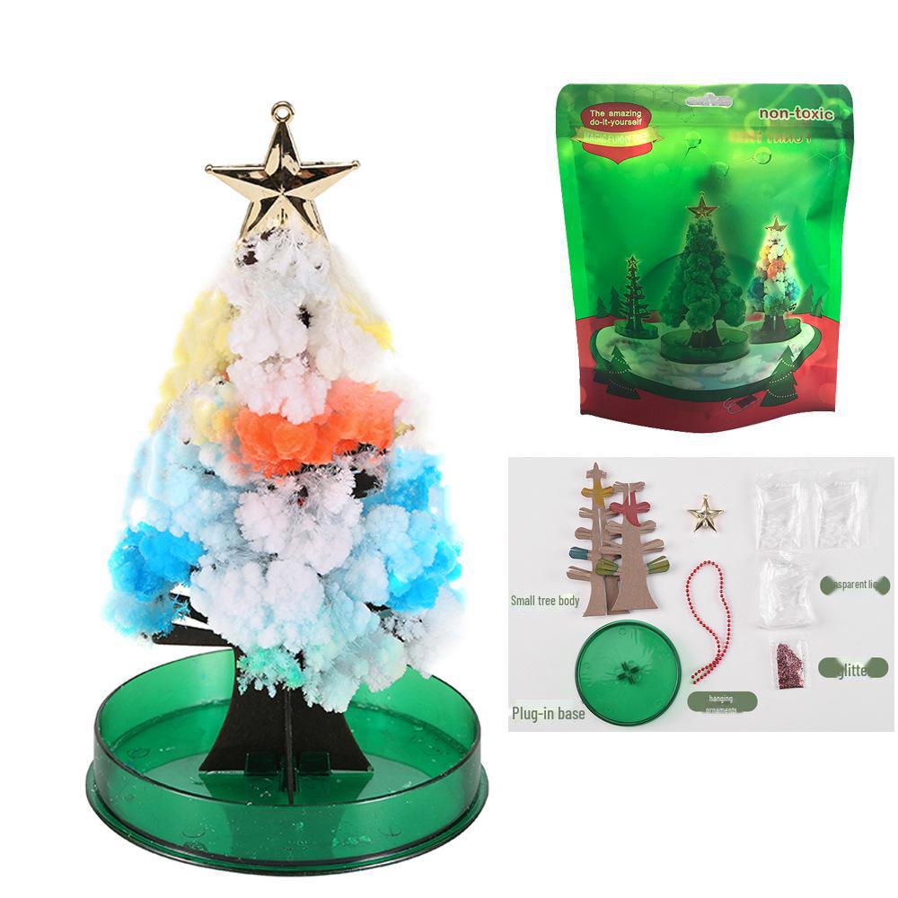 Красочная волшебная рождественская елка - цветущая и кристаллизующаяся бумажная елка в подарок