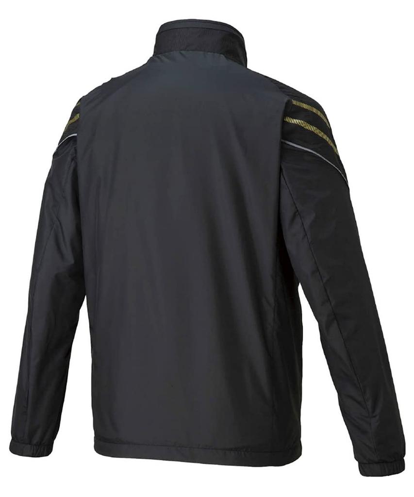 Mizuno MC Line Breath Thermo Lined Warmer Cold Weather Size Size S Jacket, Moisture-Wicking, Heat-Retaining, Protection, White/Gold, 32ME1631,