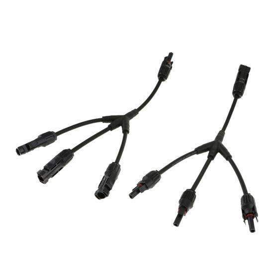 1 пара 3-контактных кабельных разъемов встроенный Y-разветвитель для солнечных фотоэлектрических панелей IP67