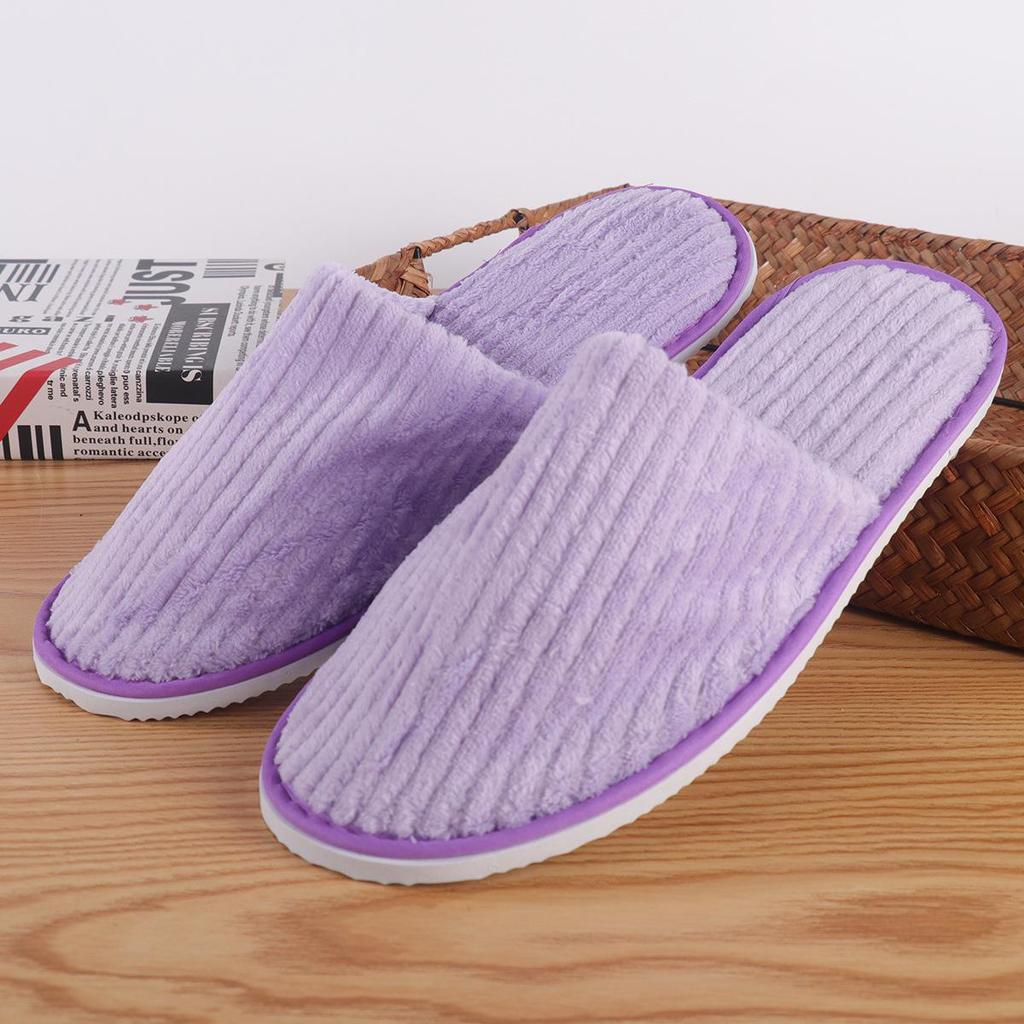 Одноразовые тапочки для гостиниц из кораллового флиса: Впитывает пот, не скользит, дышащий