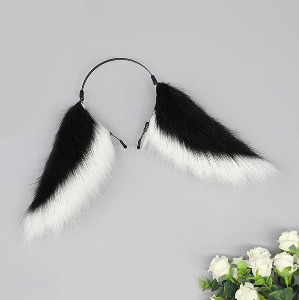 Плюшевый обруч для волос с висячими ушами, ролевой костюм аниме-персонажа, головной убор на Хэллоуин, женский сценический обруч для волос, реквизит для вечеринок