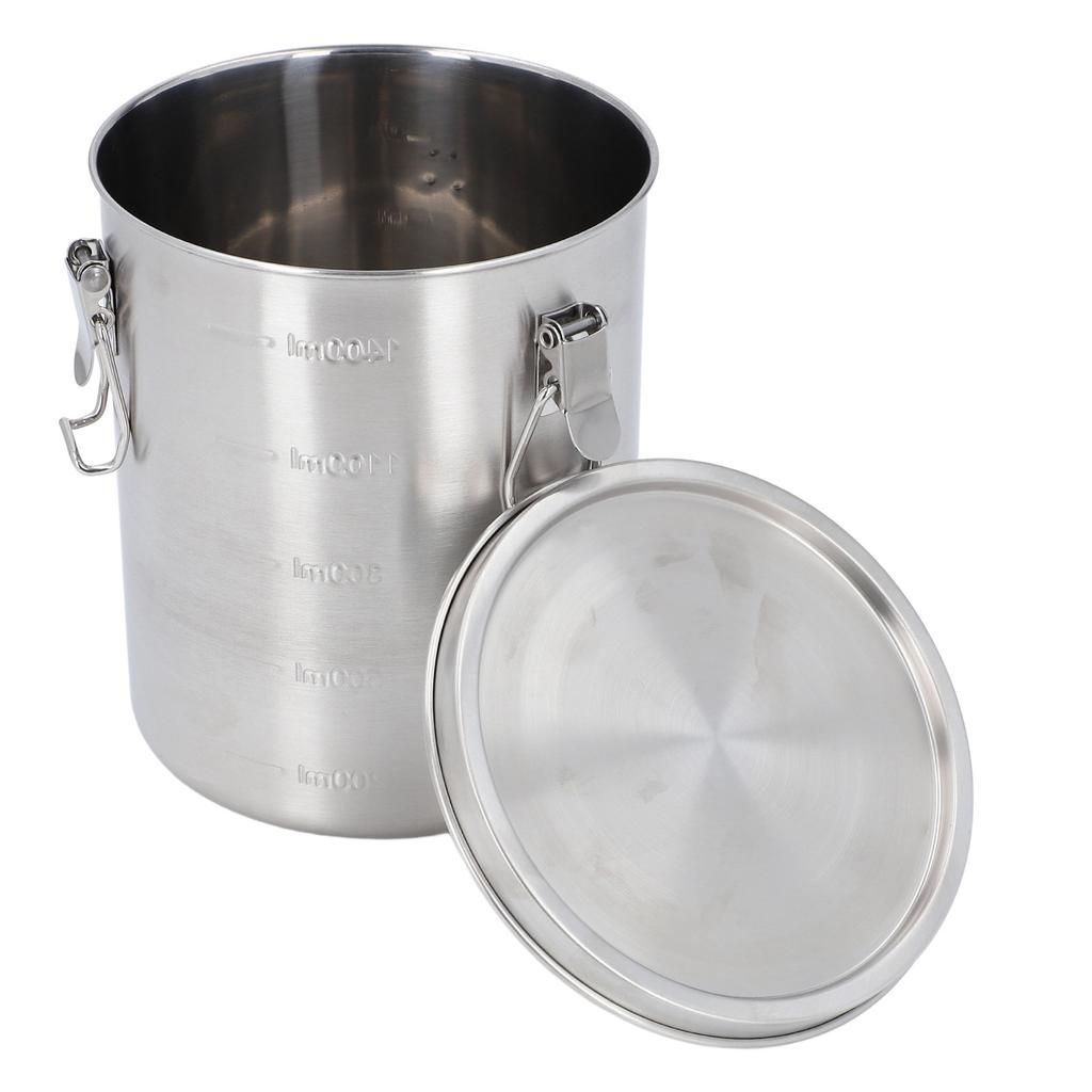 Airtight Pet Food Storage Container Stainless Steel Versatile Leakage Proof Cat Dog Food Holder Bin