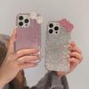Flash Diamond Rhinestone Bow for IPhone17pro for Apple 16PROMAX Phone Case Fashionable Luxury Women's Model
