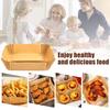 100Pcs Fryer Liners for Ninja Parchment Papers Disposable Rectangle Heat-Resistant Non-Stick Baking Papers Kitchen Supply