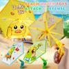 Water Shooter Toy with Umbrella Defense Nozzle Piston Water Design Easy Continuous Duck Release Frog Dinosaur Pattern