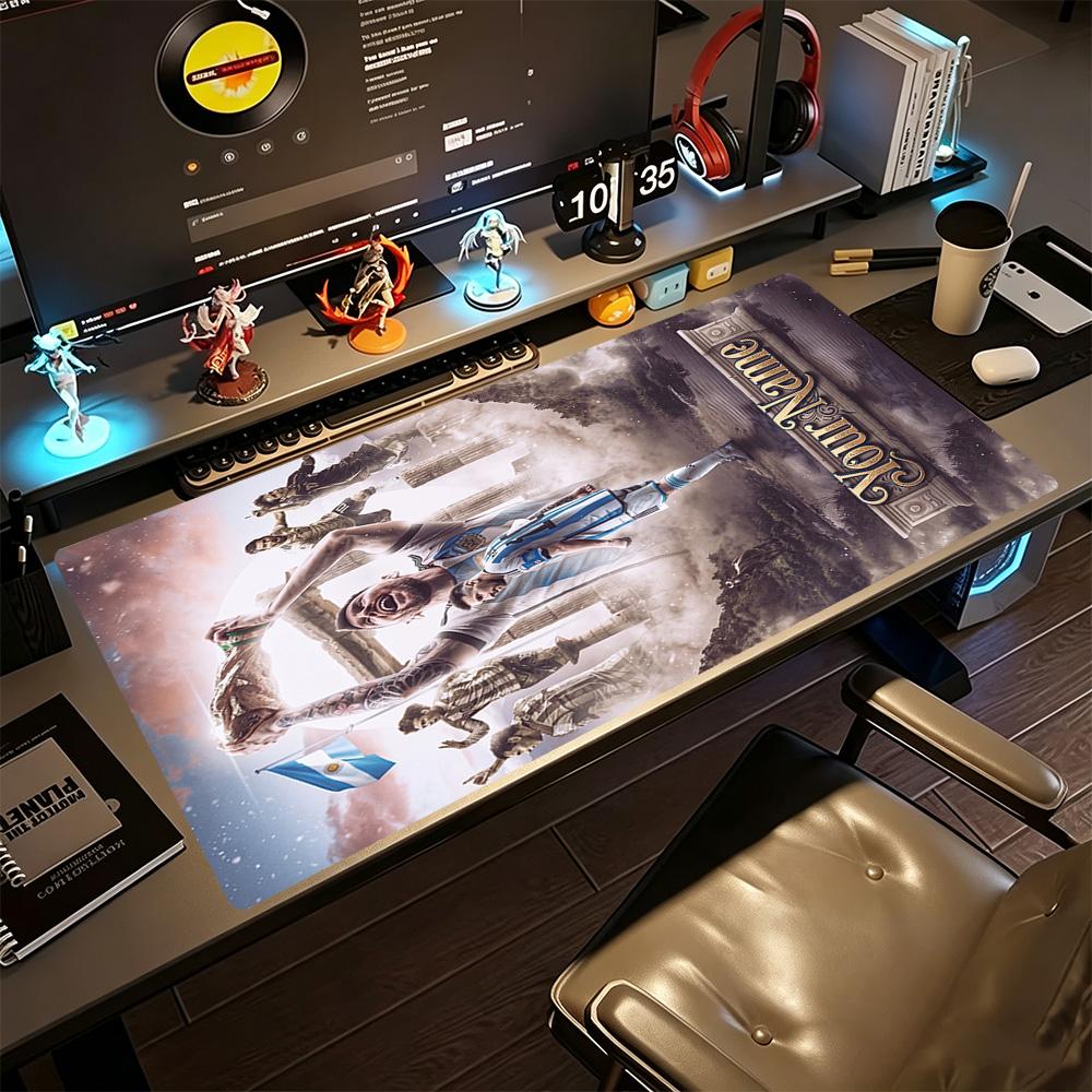 Football Messi Personalized Name Mouse Pad Gaming Laptop Mouse Pad Desktop Mouse Pad Non-Slip Rubber Base Computer Desk Office Decoration Accessory