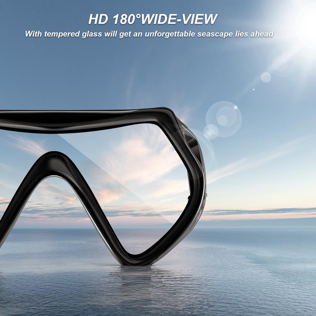 Детский комплект масок для подводного плавания с маской и трубкой, противотуманные линзы HD, плавательная маска, безопасное дыхание, принадлежности для игр в воде, плавательное оборудование