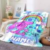 Custom Name Blue'S Clues Adventure Party Blanket For Couch Bed Plush Cozy Fuzzy Blanket Super Soft Warm Blankets For Fall And Winter 0916258