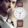 Trendy Unisex Leather Belt Ultra-thin For Men Business Fashion Watches Bracelet Quartz Watch Casual Men Watch Numerals