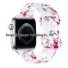 Совместимый силиконовый спортивный ремешок для Apple iWatch S10 с цветным узором - Прозрачный дизайн