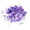 50g/bag Holographic Silver Chunky Glitter Sequins 0.2/1/2.5 Ultra-Thin Mixed Hexagon Nail Flakes Face Make Up Nail Art Glitter