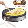 Aluminum Electric Crepe Maker Round Electric Grilling Pan Electric Pancake Machine  Breakfast