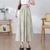 Юбка-брюки для женщин Весна и Лето Новые Тай-дай Ленивый стиль Ледяной шелк Повседневные брюки Высокая талия Утягивающие Широкие брюки Тонкие
