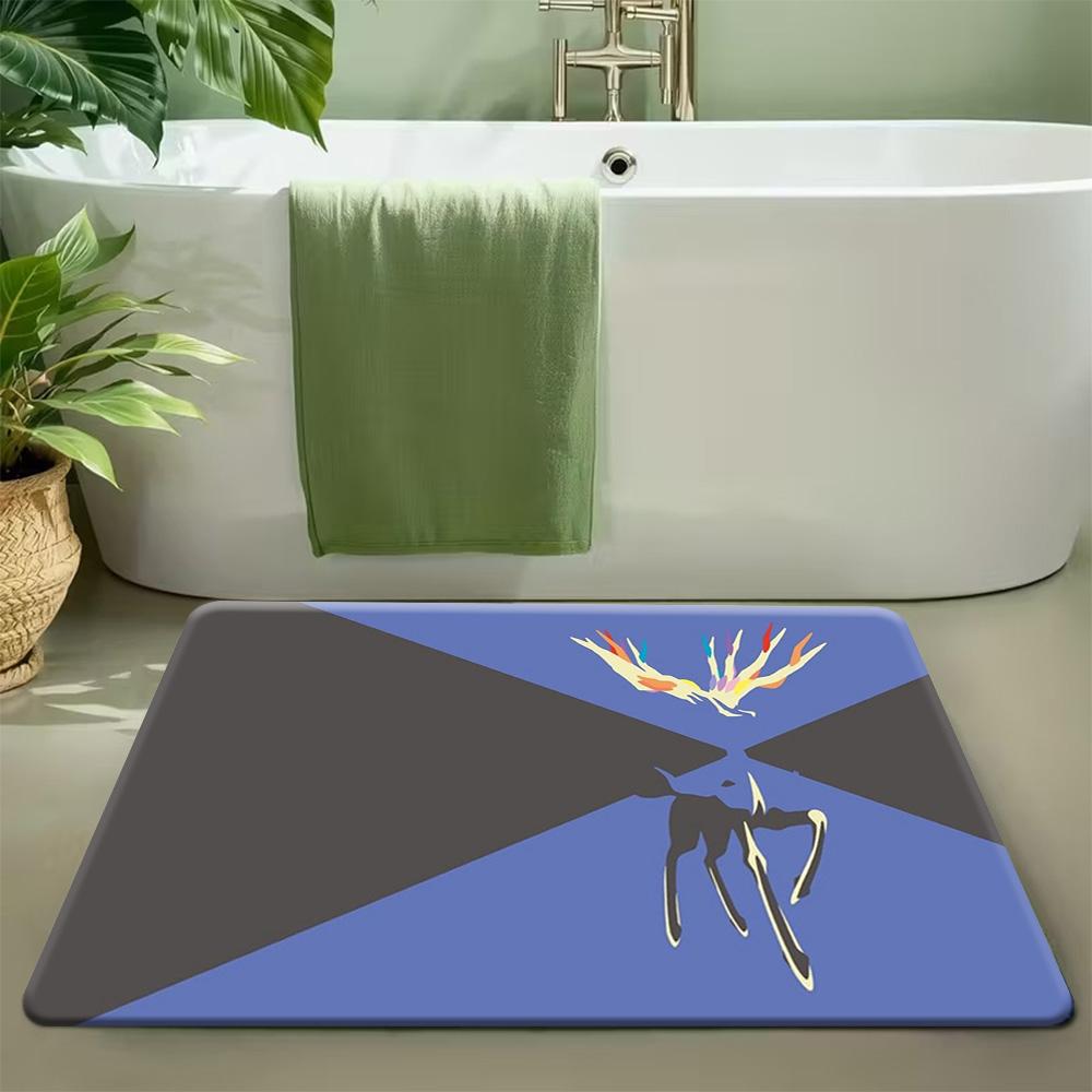 Pokemon Jolteon Minimalist Art Print Non-Slip Doormat Floor Mat
