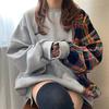 Women's Crew Neck Long Sleeve Sweatshirt Loose Fit Streetwear Pullover Top