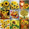 5D DIY Diamond Painting Full Round Sunflowers Embroidery Handmade Diamond Art